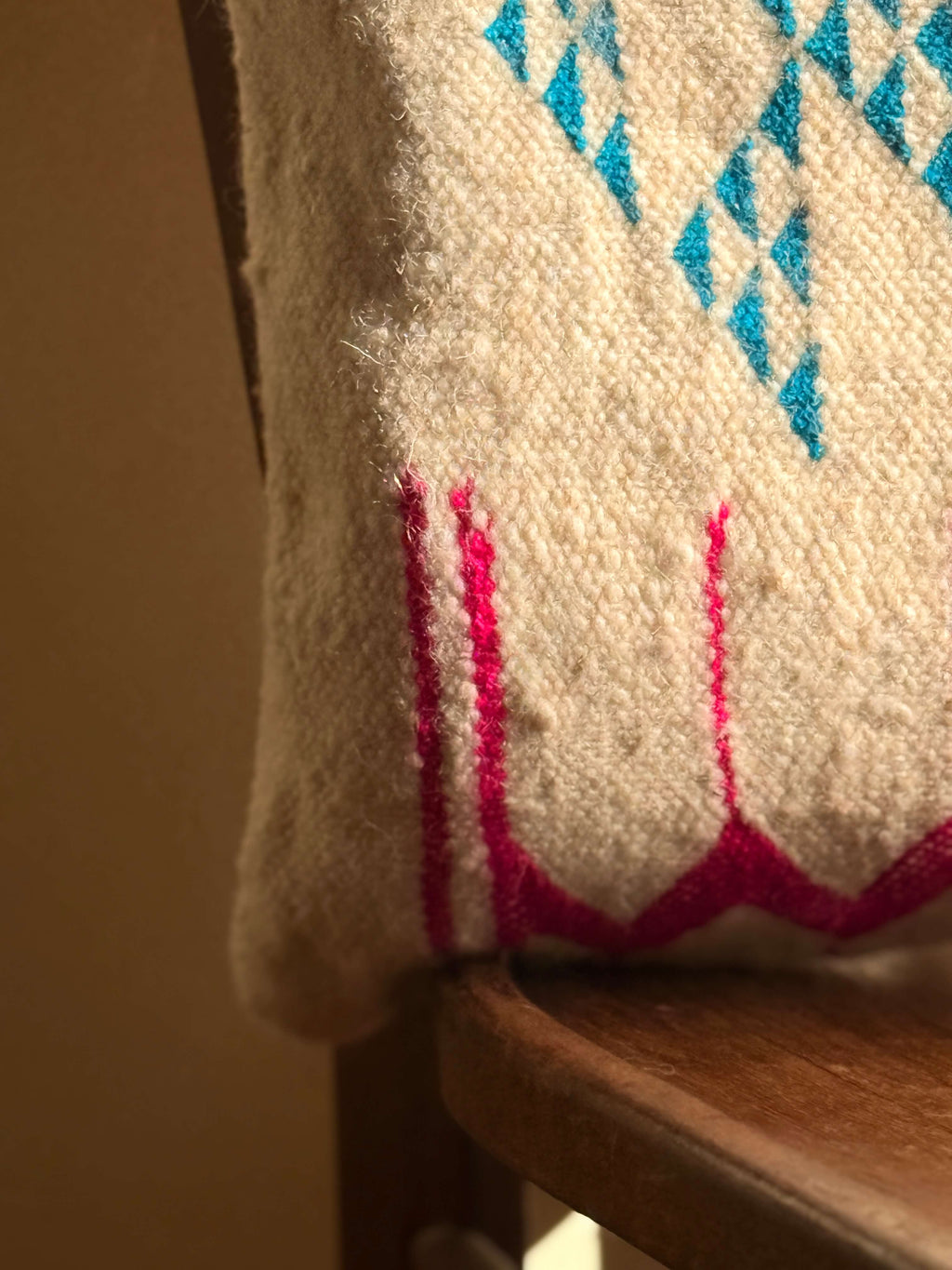Amazigh Pillow Cover | Handwoven Wool | PW33 - Tissire Atelier - PW33
