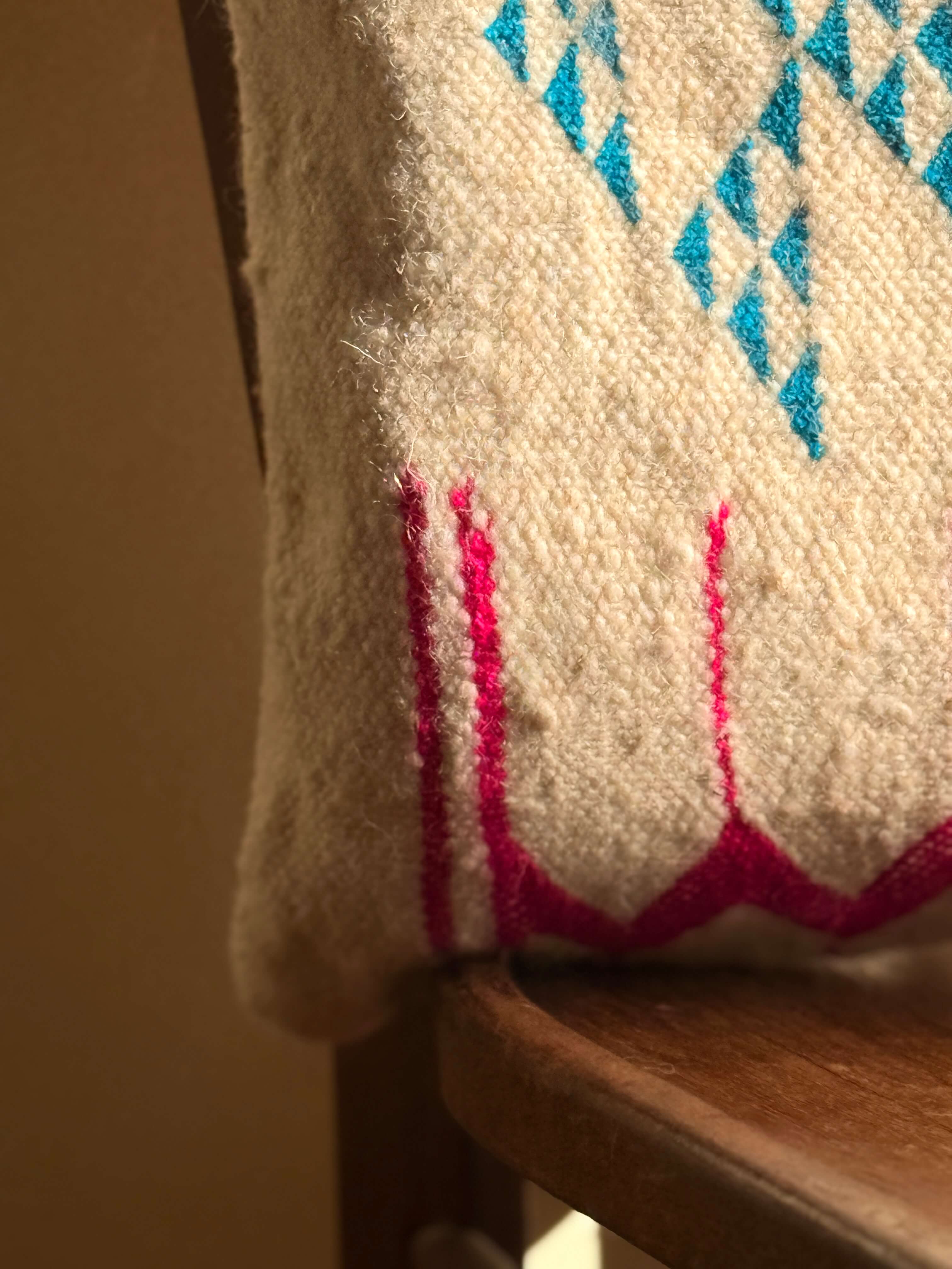 Amazigh Pillow Cover | Handwoven Wool | PW33 - Tissire Atelier - PW33