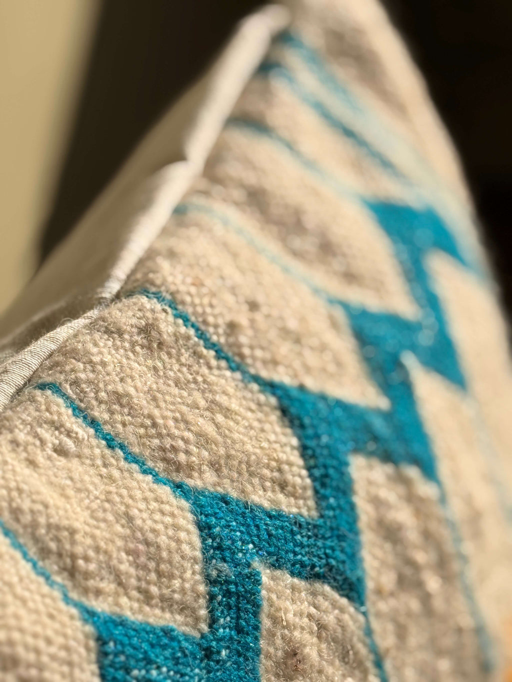 Amazigh Pillow Cover | Handwoven Wool | PW33 - Tissire Atelier - PW33
