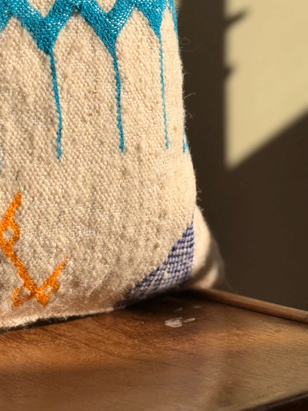Amazigh Pillow Cover | Handwoven Wool | PW34 - Tissire Atelier - PW34