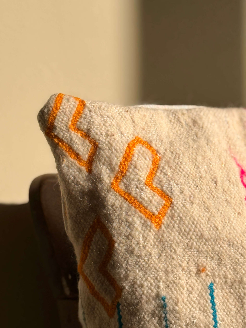 Amazigh Pillow Cover | Handwoven Wool | PW34 - Tissire Atelier - PW34
