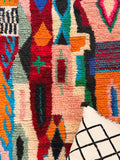 Tafat | Handwoven Boujaad Rug | Multi - Colour - Tissire Atelier - 
