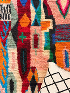 Tafat | Handwoven Boujaad Rug | Multi - Colour - Tissire Atelier - 
