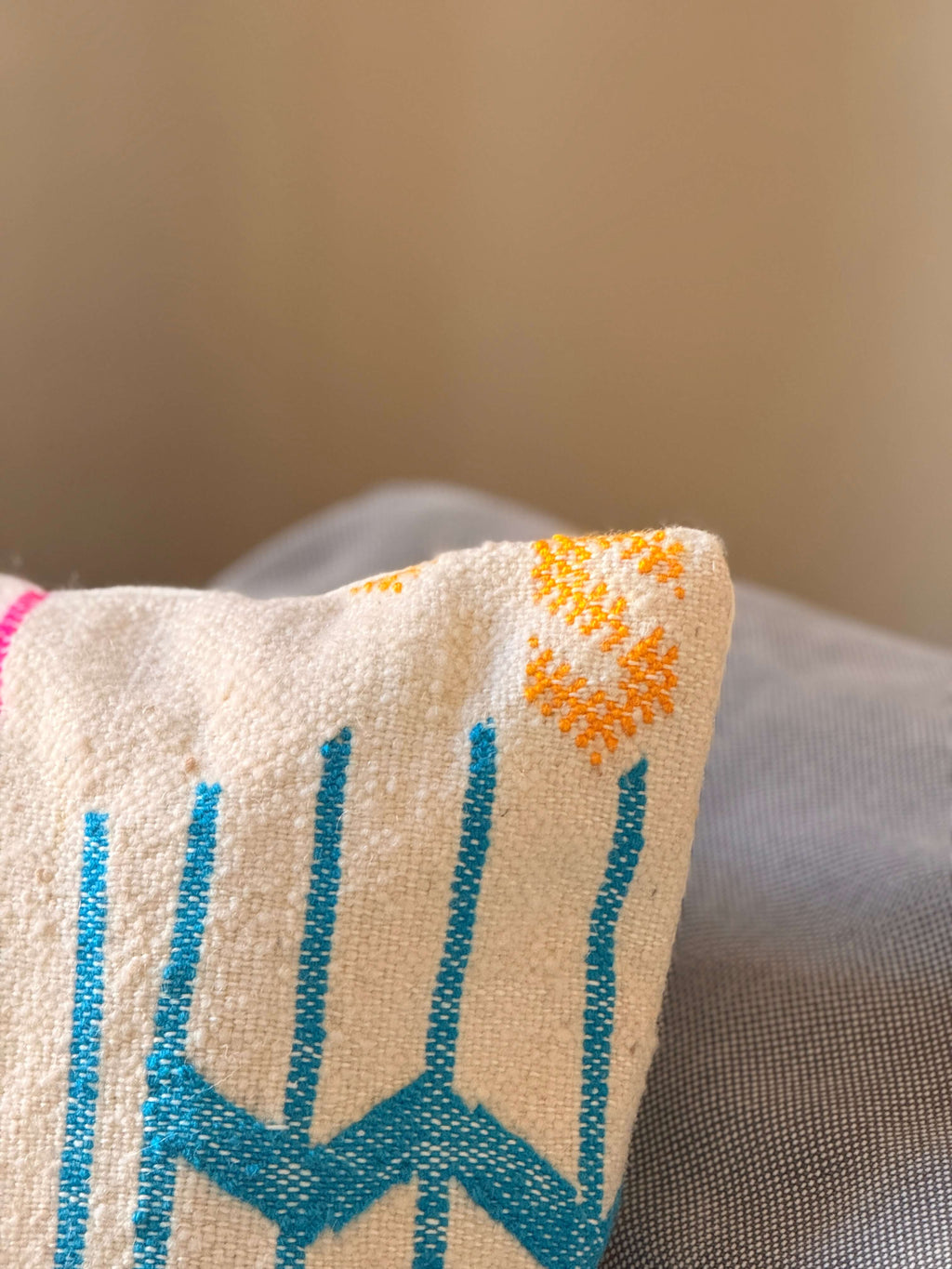 Amazigh Pillow Cover | Handwoven Wool | PW36 - Tissire Atelier - PW36
