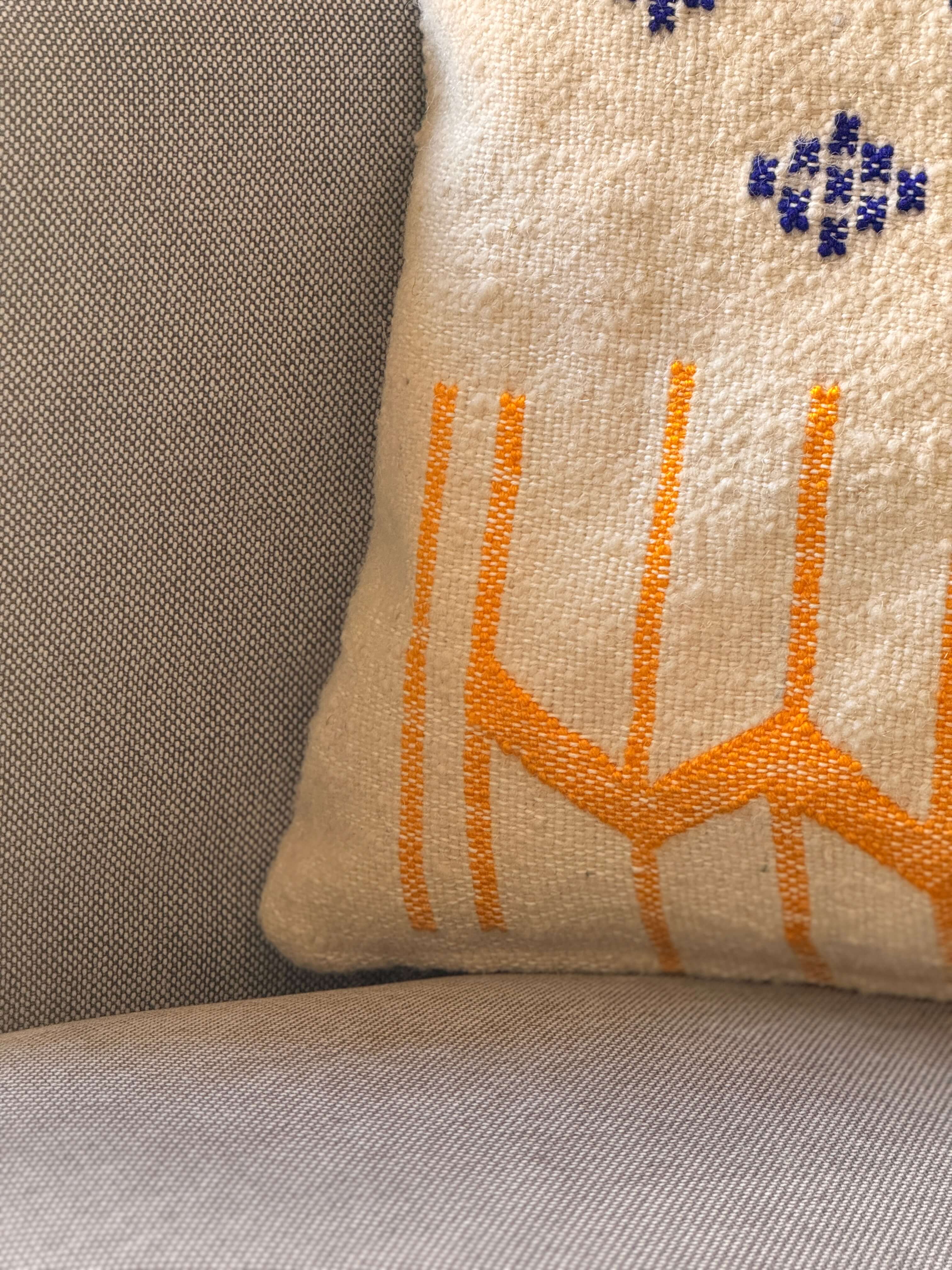 Amazigh Pillow Cover | Handwoven Wool | PW36 - Tissire Atelier - PW36