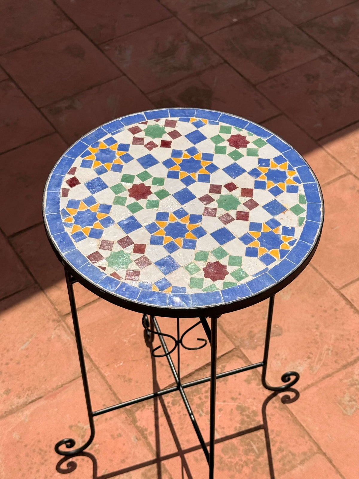 Nejma | Handmade Zellij Side Table - Tissire Atelier - 