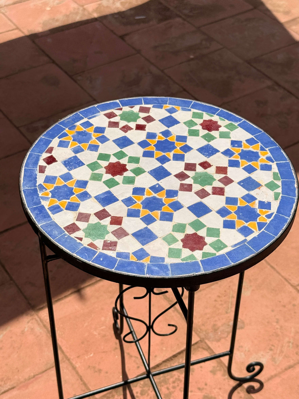 Nejma | Handmade Zellij Side Table - Tissire Atelier - 