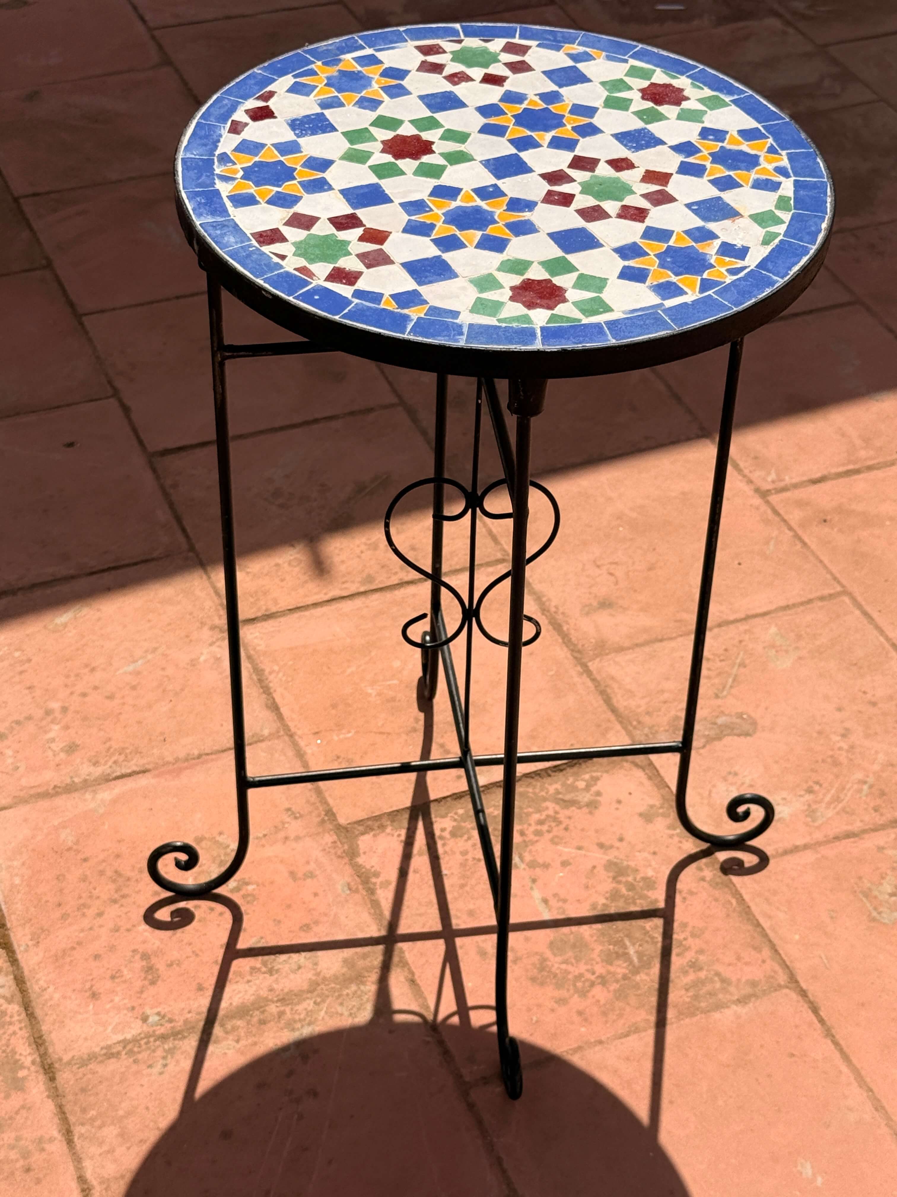 Nejma | Handmade Zellij Side Table - Tissire Atelier - 