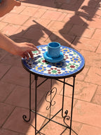 Nejma | Handmade Zellij Side Table - Tissire Atelier - 