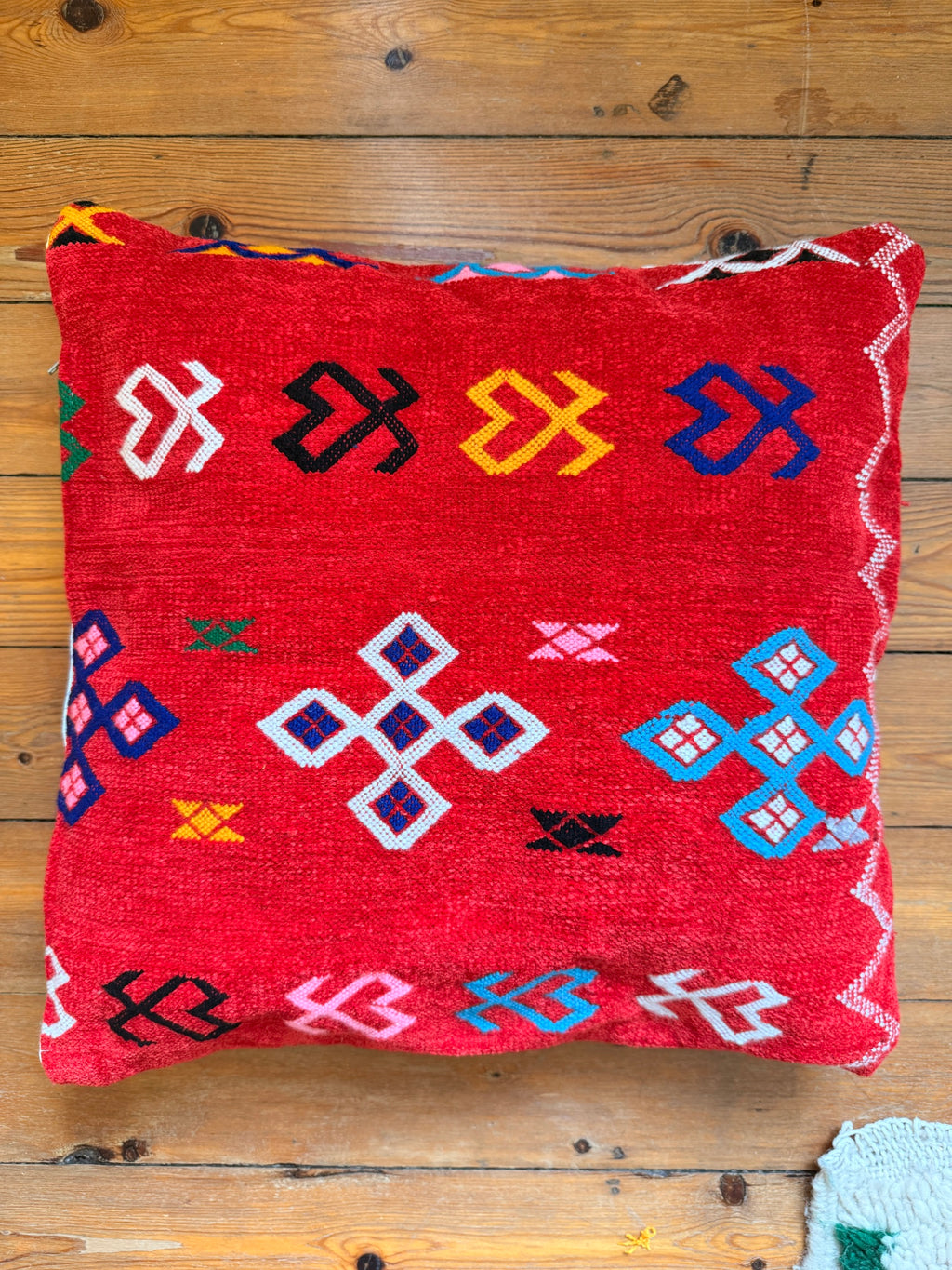 Amazigh Pillow Cover | Soft Velour | PV05 - Tissire Atelier - PV05