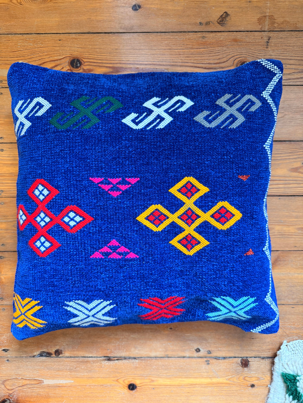Amazigh Pillow Cover | Soft Velour | PV06 - Tissire Atelier - PV06