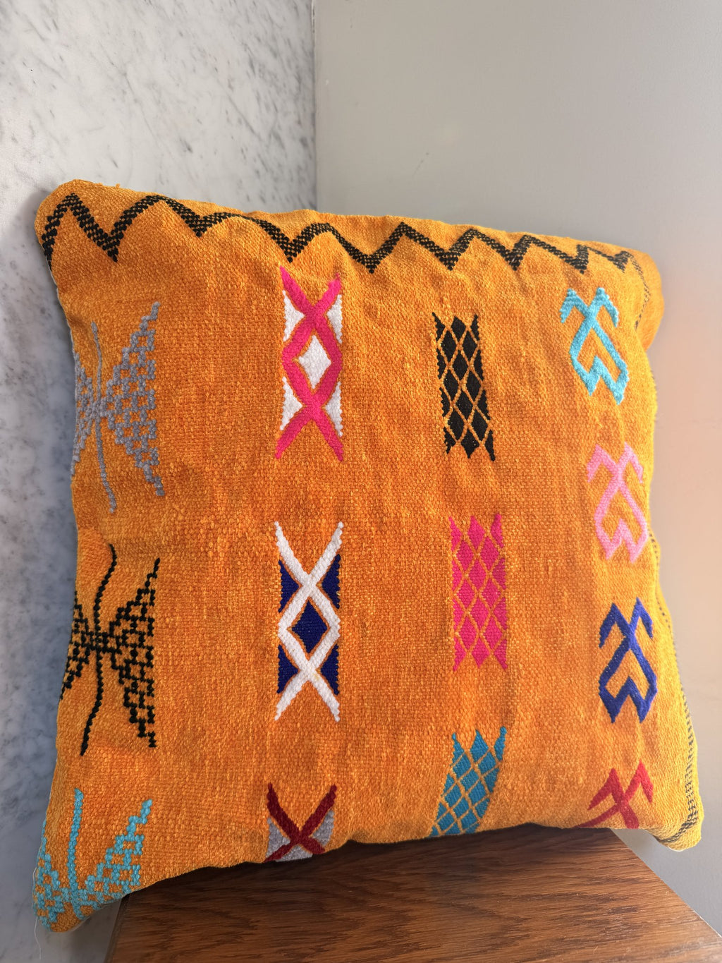 Amazigh Pillow Cover | Soft Velour | PV07 - Tissire Atelier - PV07