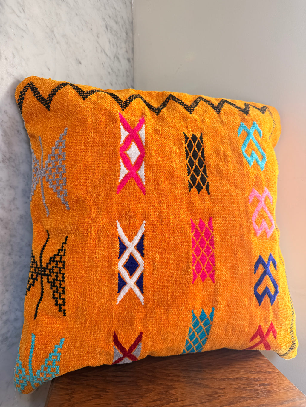 Amazigh Pillow Cover | Soft Velour | PV07 - Tissire Atelier - PV07