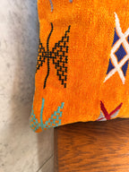 Amazigh Pillow Cover | Soft Velour | PV07 - Tissire Atelier - PV07 detail
