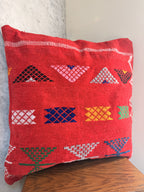 Amazigh Pillow Cover | Soft Velour | PV08 - Tissire Atelier - PV08