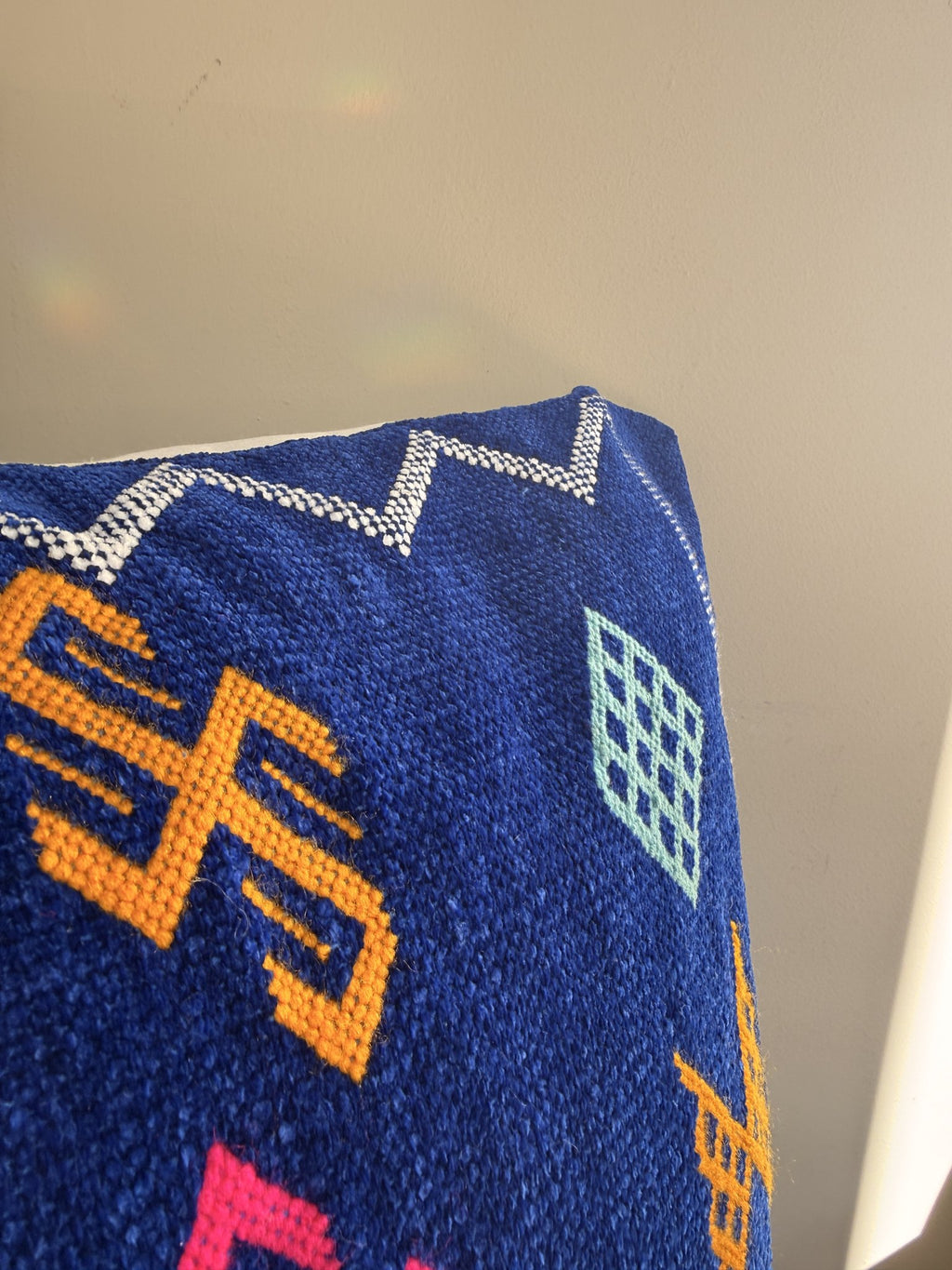 Amazigh Pillow Cover | Soft Velour | PV09 - Tissire Atelier - PV09