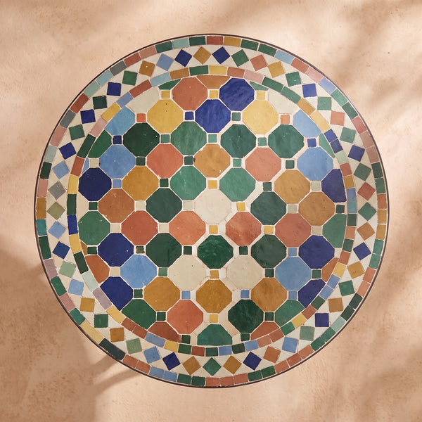 Halwa | Handmade Zellij Side Table - Tissire Atelier - 