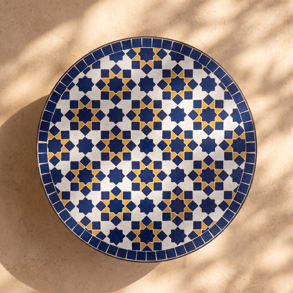 Nila | Handmade Zellij Side Table - Tissire Atelier - 