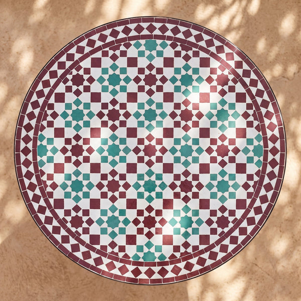 Zahra | Handmade Zellij Side Table - Tissire Atelier - 